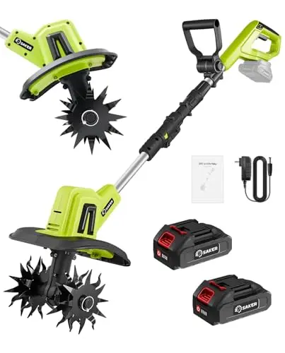 Saker 22V Cordless Electric Tiller