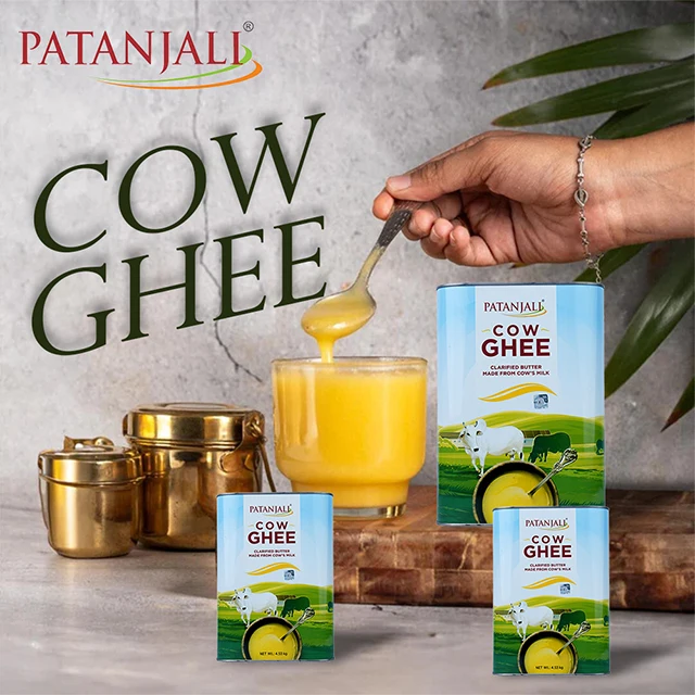 Patanjali Cow Ghee 5 L - Buy Patanjal Patanjali Ghee Pure Ghee Desi ...