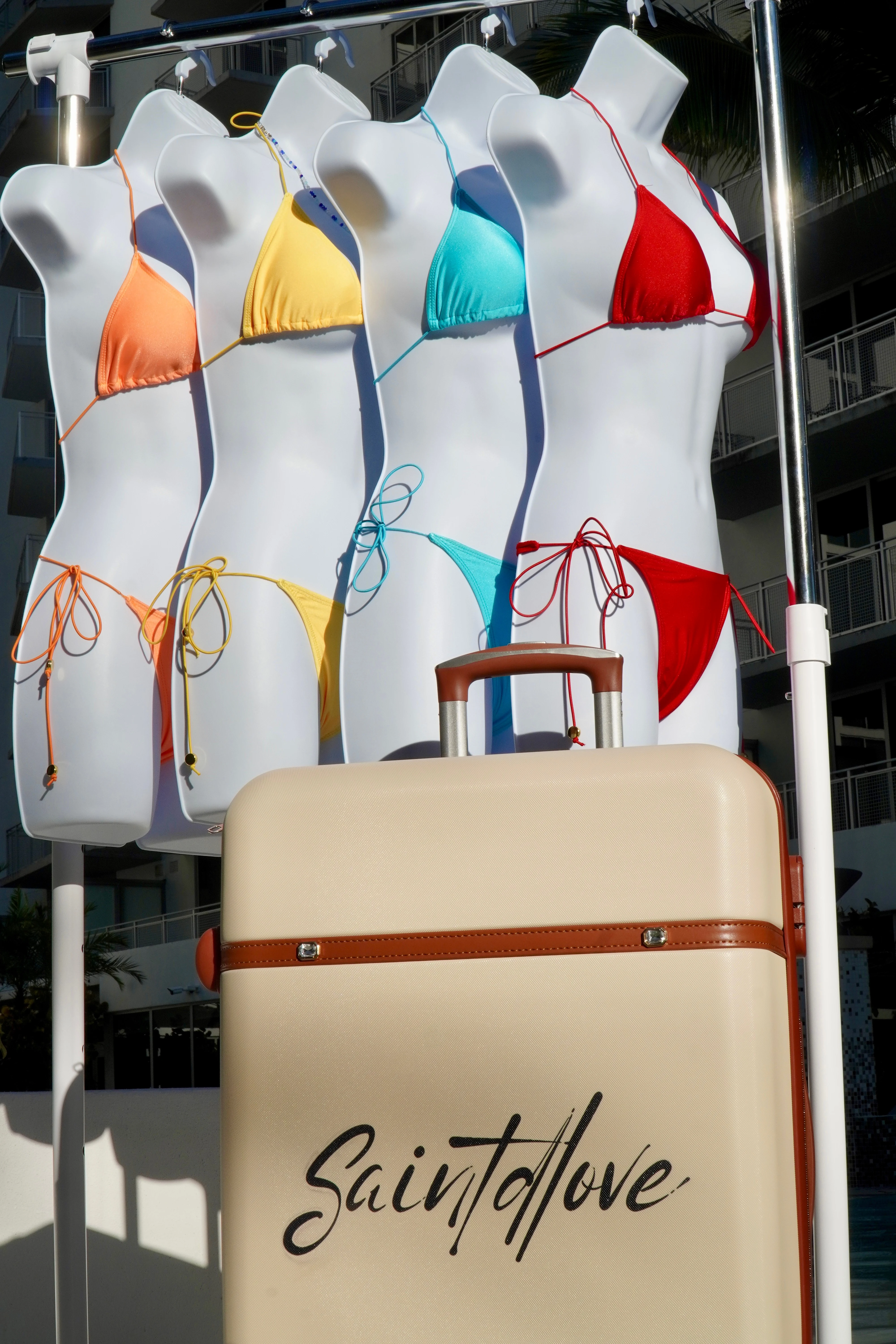 SAINT DLOVE Suitcase and Rack