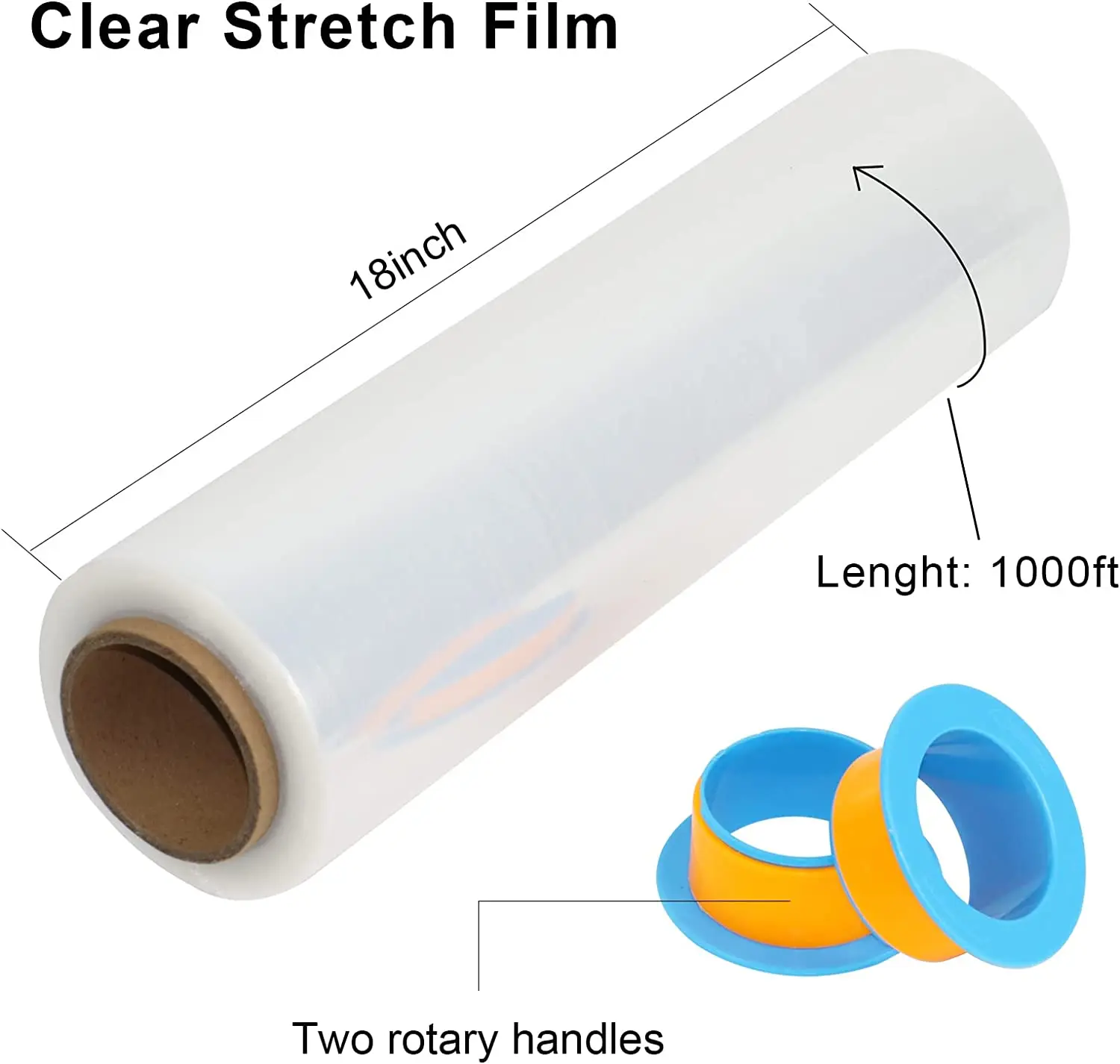 Food Wrapping Pvc Stretch Cling Film Food Grade 10mic 1500m Cling Film