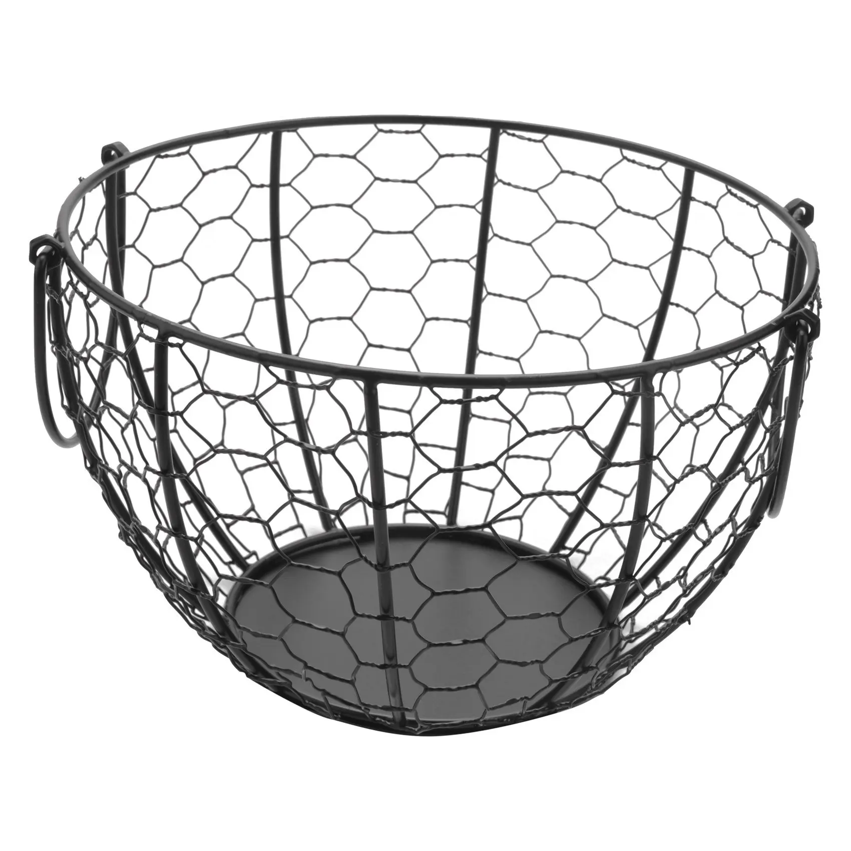 Kitchen Storage Metal Wire Egg Basket Farm Chicken Cover Egg Holder