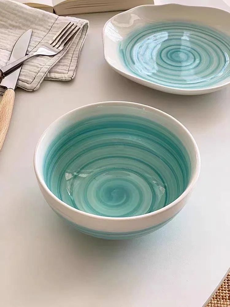 Personalized Luxury Dinnerware Custom Logo Home Restaurant Deep Plate