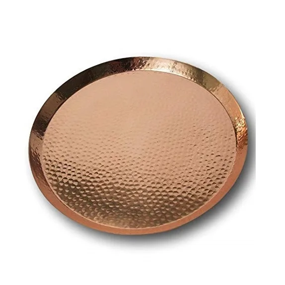 Traditional Design Copper Serving Tray Superior Quality Handmade