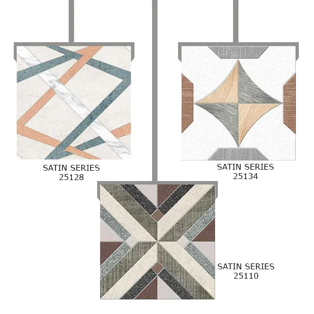 Ceramic Digital 400 X 400 Mm Black Gold Marble Floor Office Building