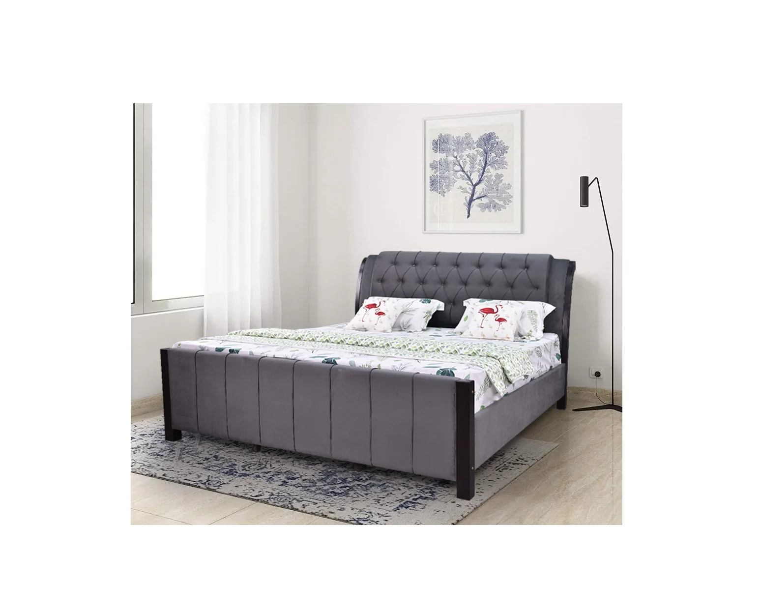 Hector King Bed With Upholstery Buy No Moq No Minimum Order Quantity
