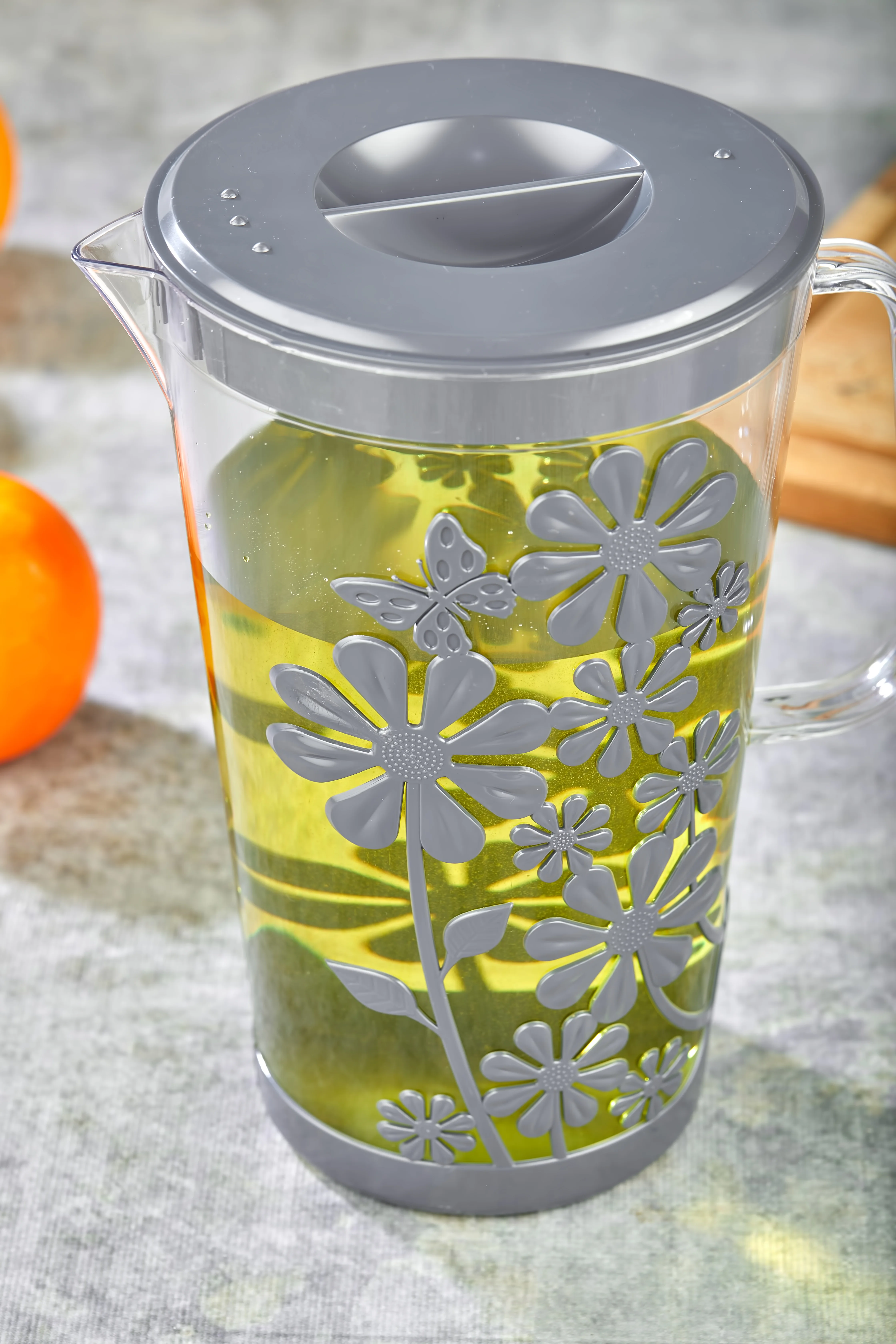 2500ml/84oz Pitcher With Lid Water Jug Water Carafe Modern Design