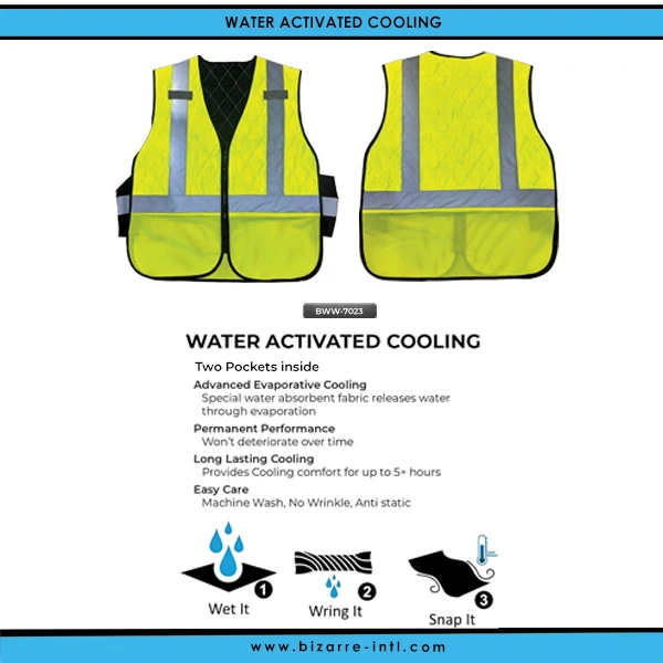 Water Activated Evaporative Cooling Vest,Wearer Stays Cool And Dry ...