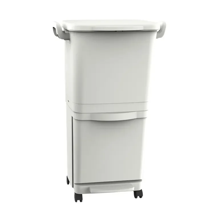 Double Layers Trash Can Classification Trash Bin Kitchen Waste Bin
