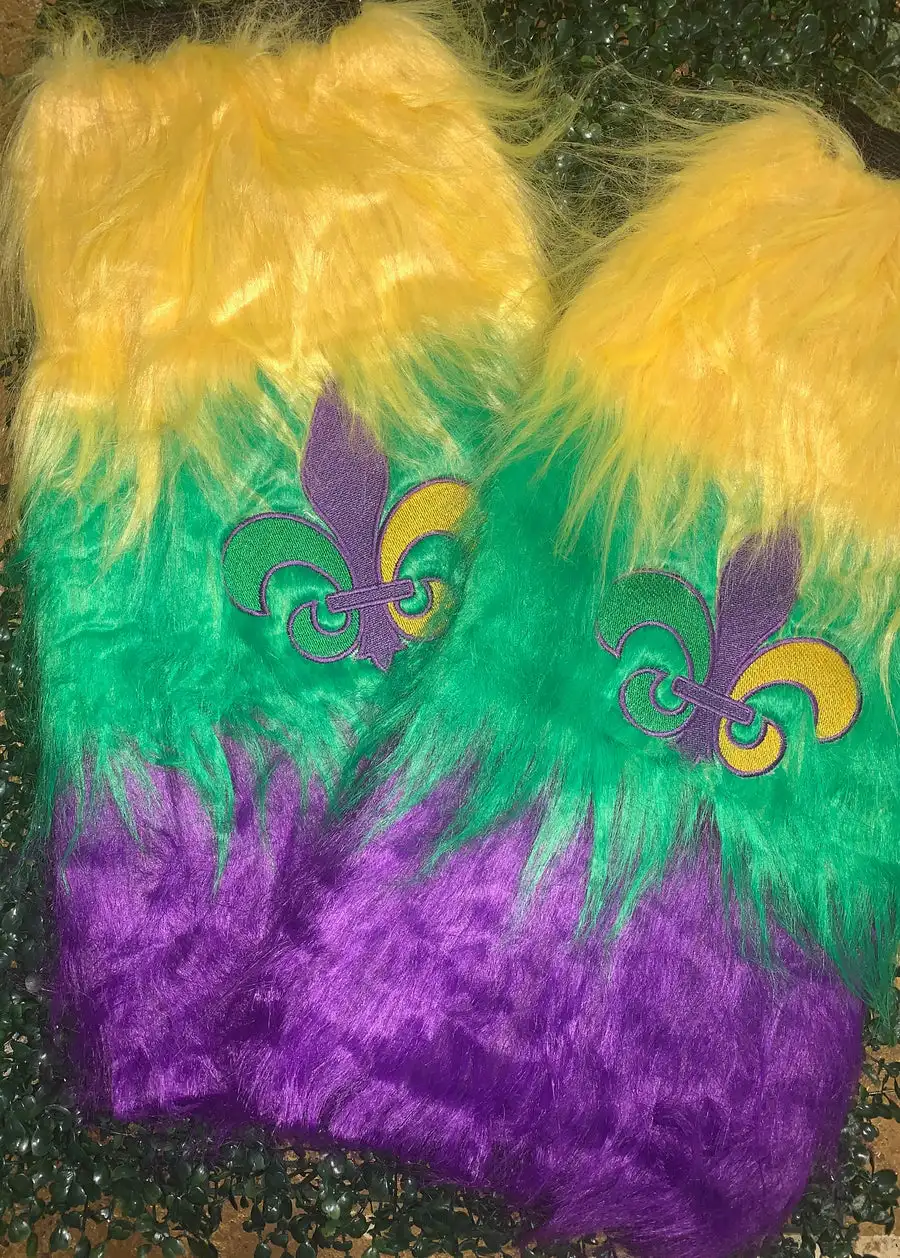 toddler mardi gras leg warmers