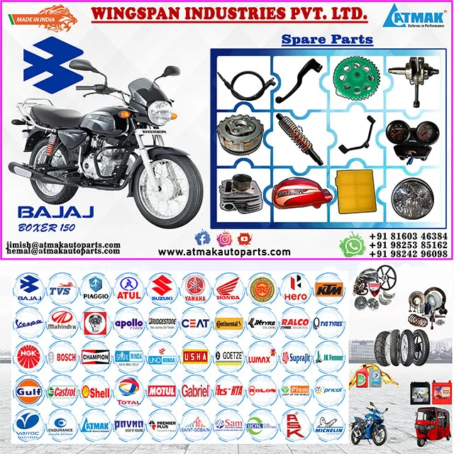 All Type Of Spare Parts For Boxer 150 Motorcycle Bike Spare Parts