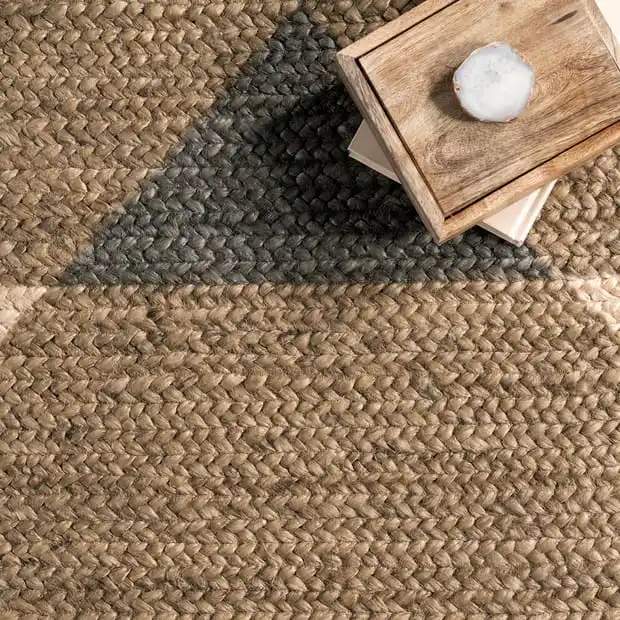 Jute Modern Carpet Beige Minimalist Traditional Jute Floor Mat Home