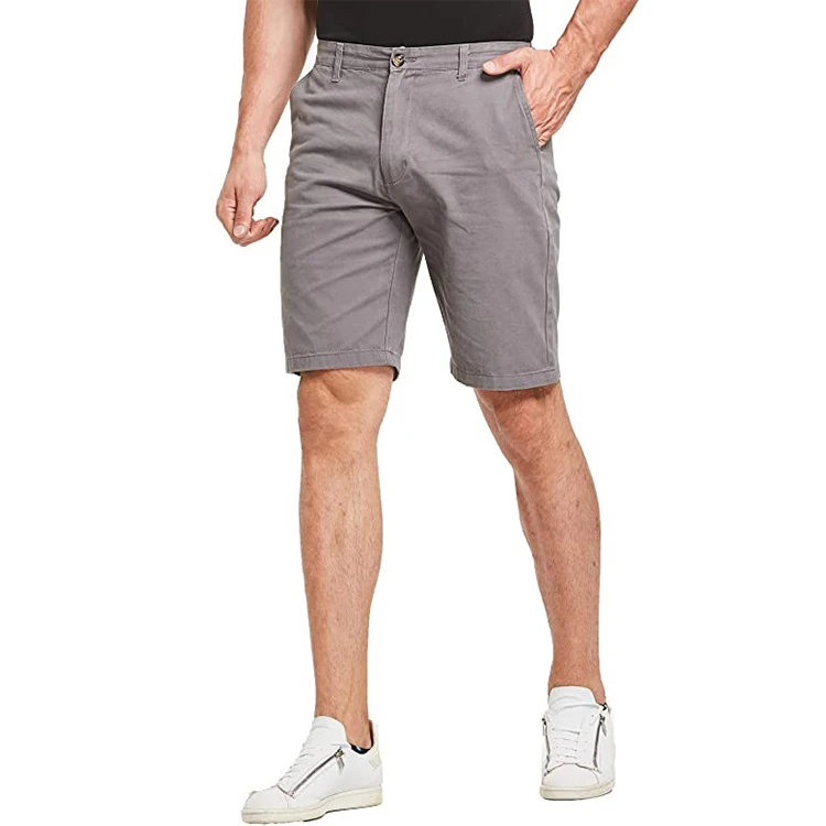 Men's Shorts Casual Slim-fit Chinos Shorts Classic 5 Points Shorts Man ...