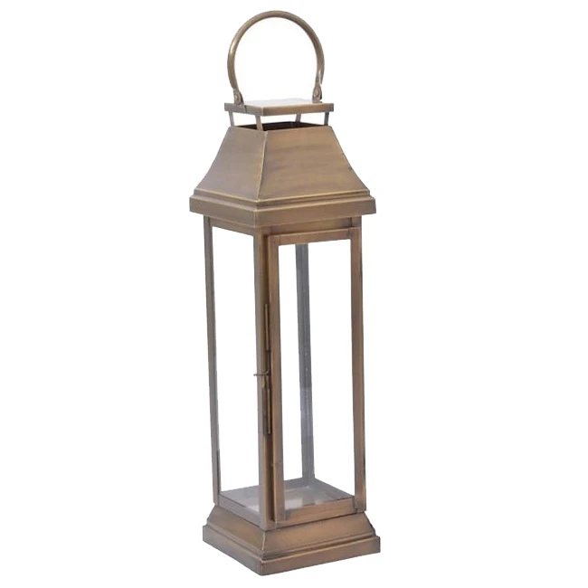 Stainless Steel Lantern Gold Plated Designer Handmade Fancy Candle