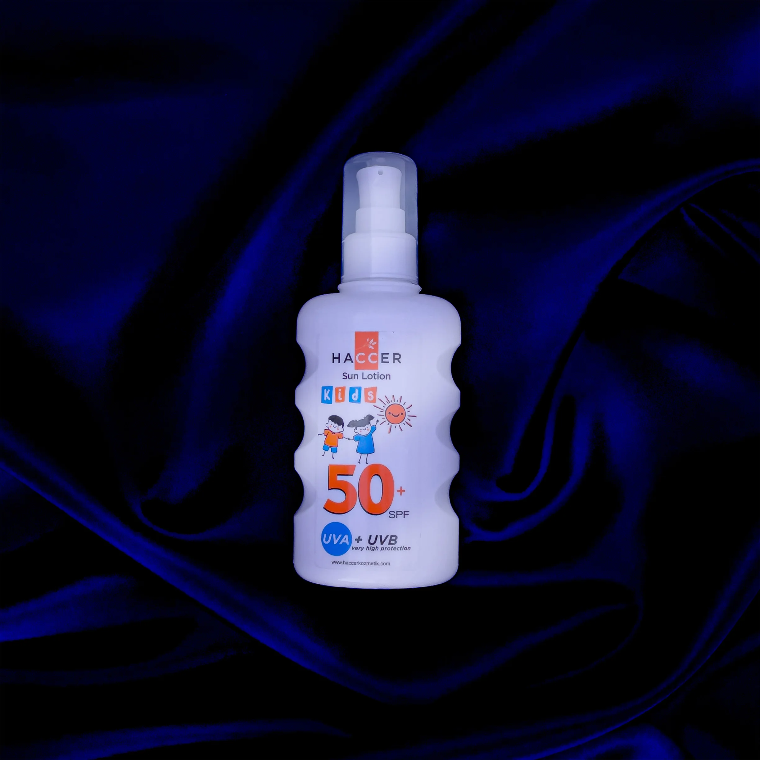 Haccer Sunscreen Lotion Sprey For Kids Spf 50 200 Ml Organic Face Skin