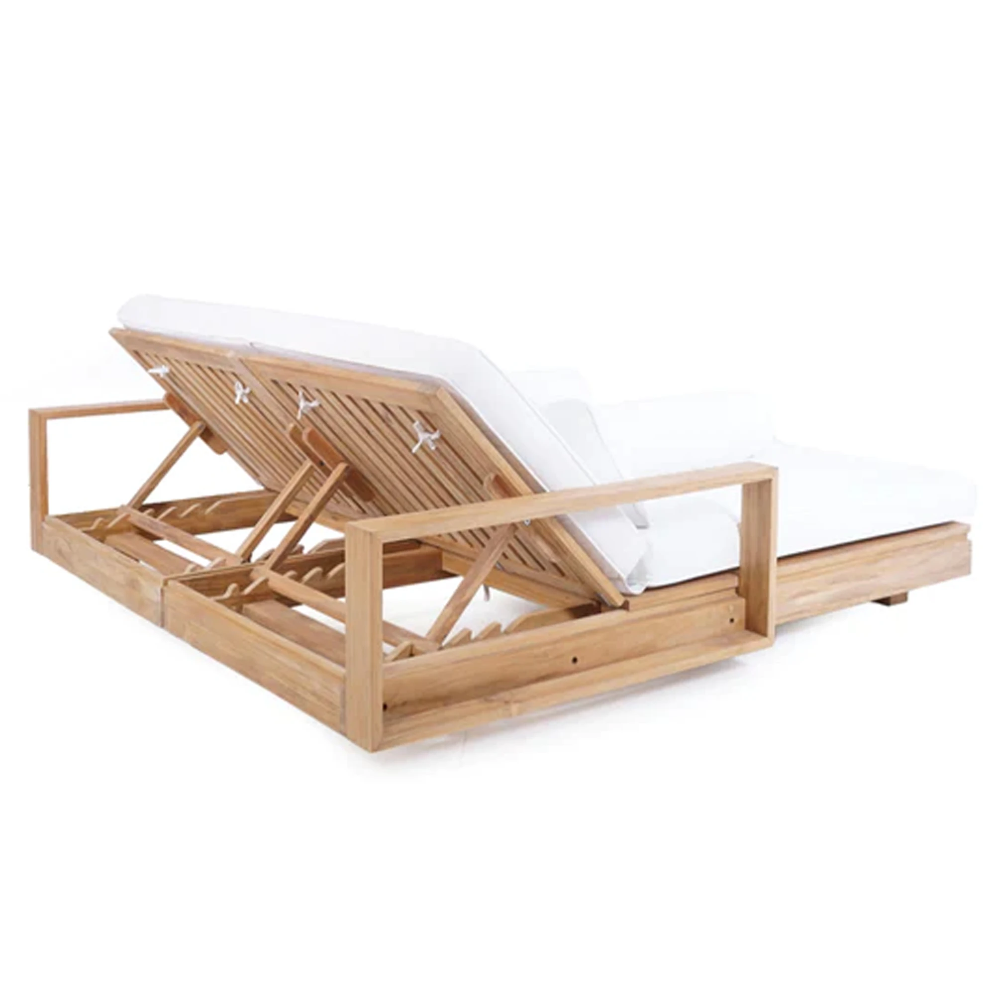 Double Sunbed Lounger With Armrest Villa Pool Side Outdoor Margareth Buy Royal Garden