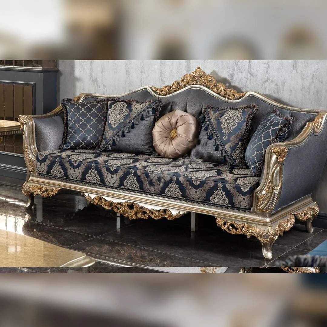 Aarsun Wooden Royal Luxury Sofa Set With Antique Handmade Design In