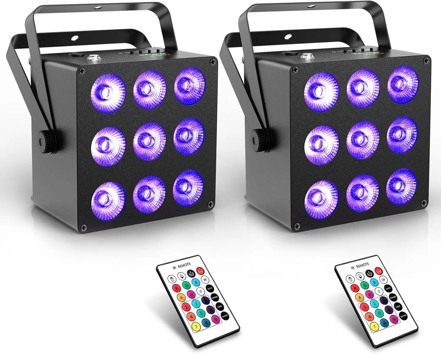 Rechargeable Par Lights 2 Pack