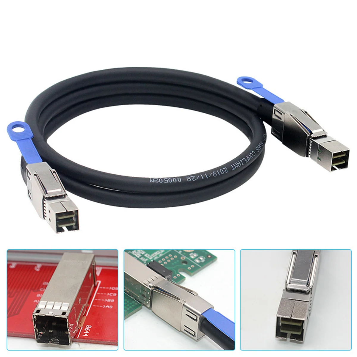 1M External Mini SAS SFF-8644 To SFF-8644 Cable – 12Gb/s High-Speed, For HD/Server Connections, Ships From US