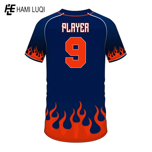 Sublimated Team Name Logo Number Printing Sportswear Baseball Uniform
