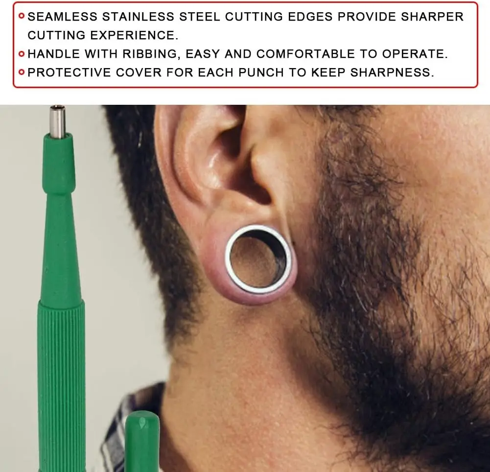 Biopy Punches Piercing Tool Stainless Steel Disposable Sterilized