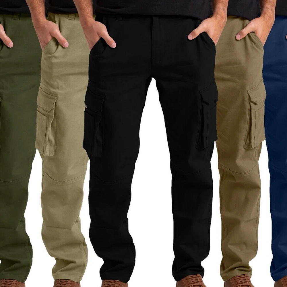 Customization Design Men's Cargo Trousers Heavy Duty Stretch Casual