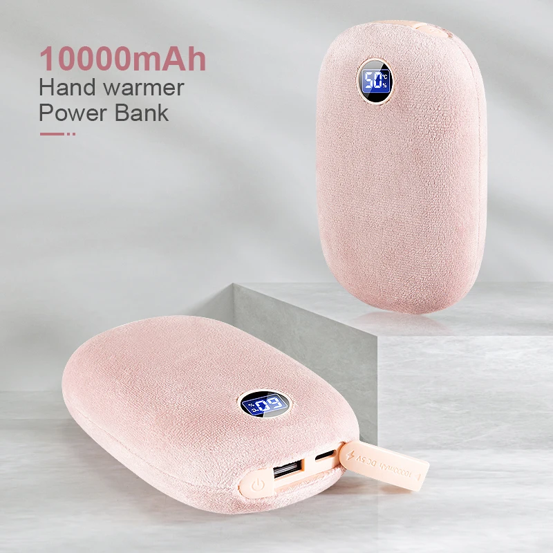 Custom Portable Electric 10000mah Hand Warmer 2 In 1 Portable Usb Power Bank Hand Warmer Buy 9552