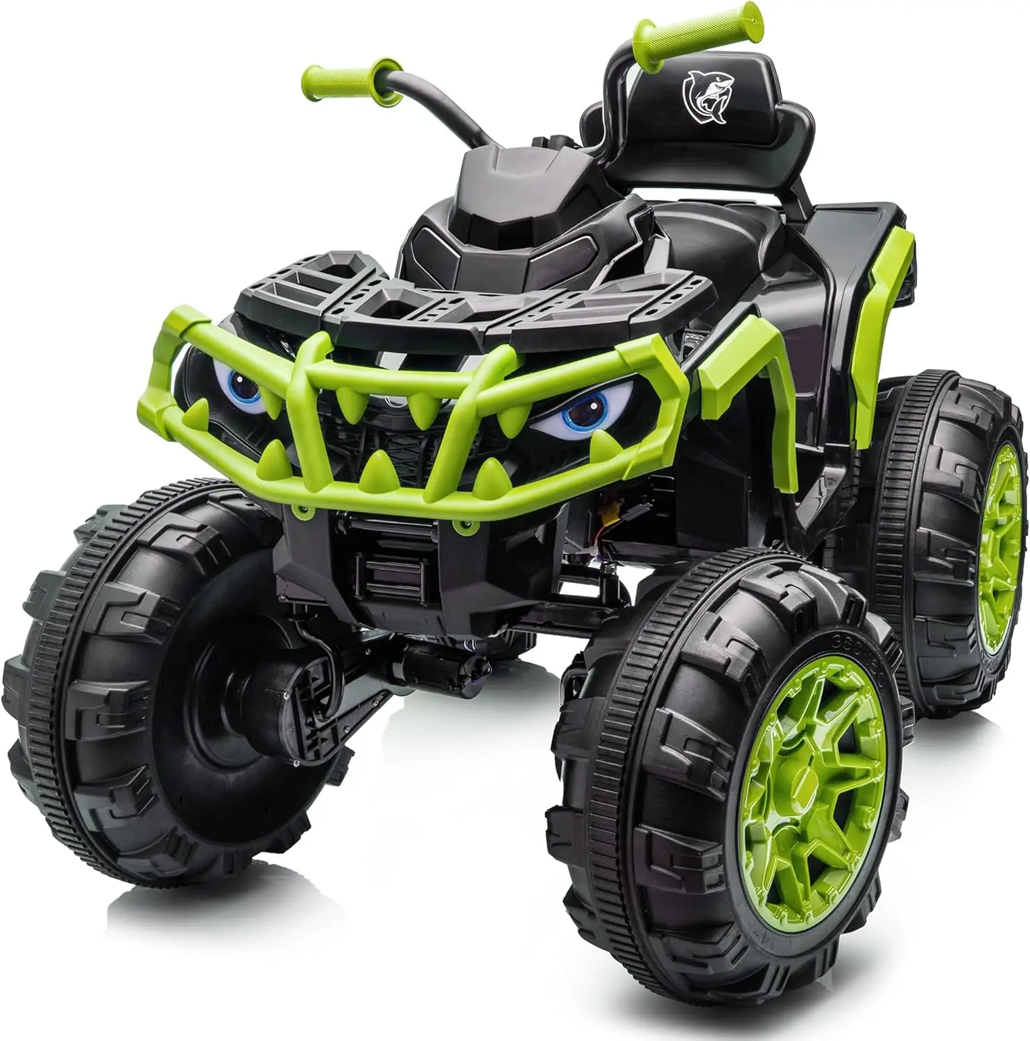 Hikiddo Shark Kids ATV 4 Wheeler Green