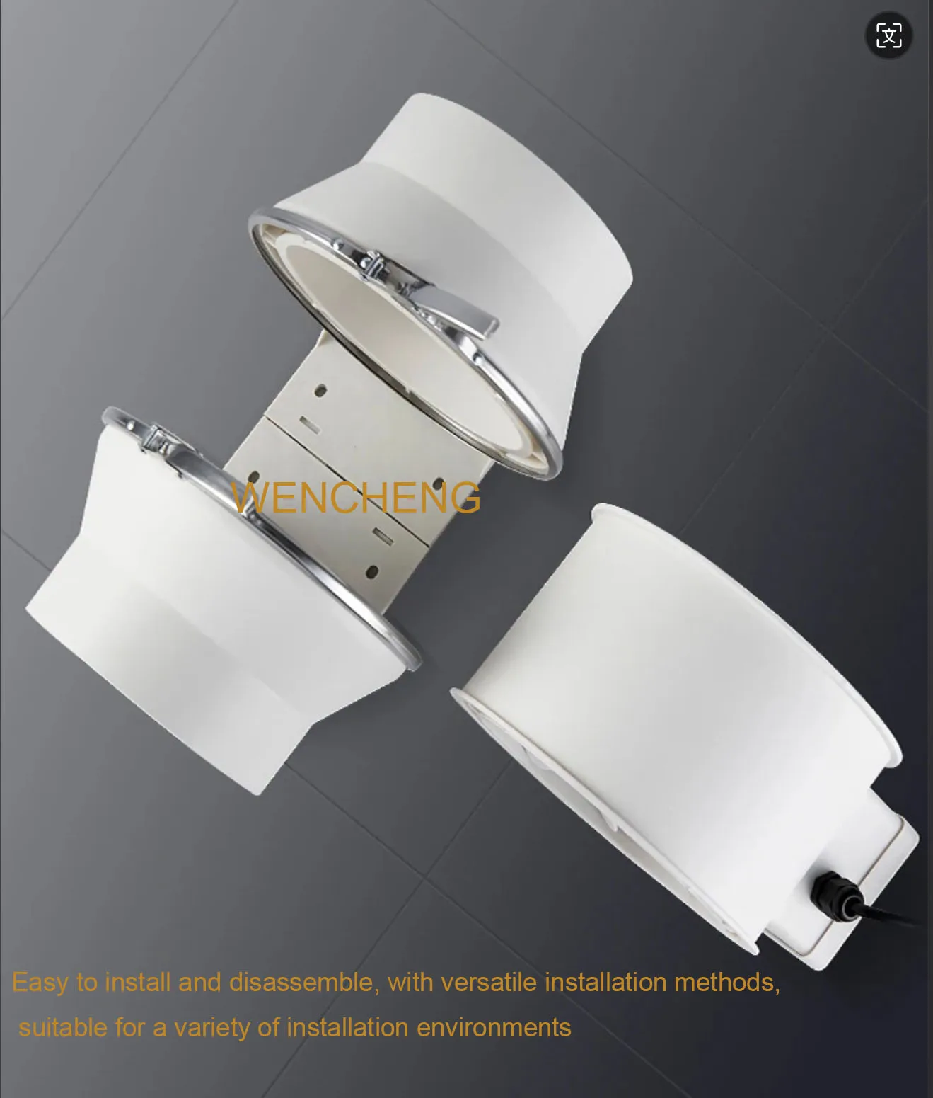 Inline Duct Ventilation Fan, Centrifugal, HVAC, Plastic - detail 12