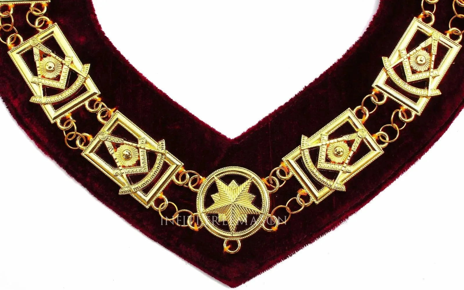 Masonic Master Mason Chain Collar Masonic Regalia Knights Templar Metal ...