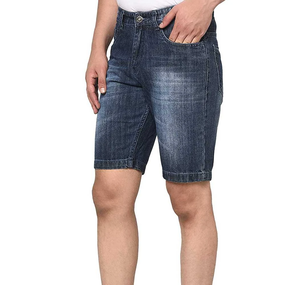 Teen Jeans Boys Ripped Denim Shorts Distressed Jean Elastic