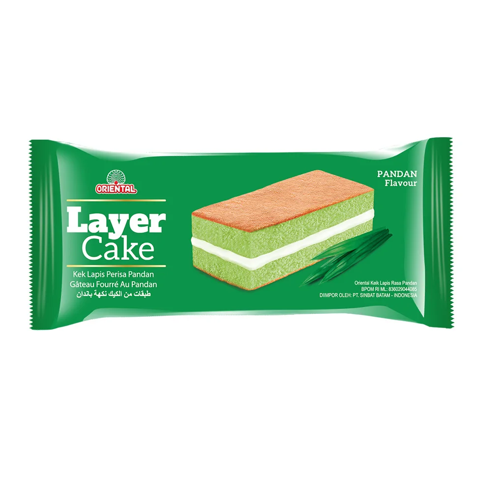 Oriental Pandan Layer Cake - 16g x 24 Pcs x 12 Boxes | Halal Certified ...