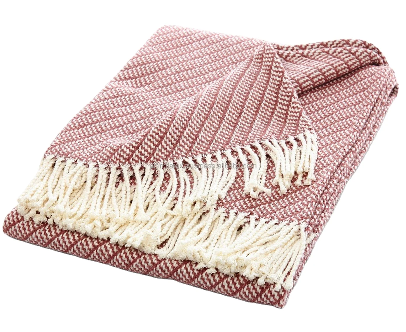 Handmade Woven Cotton Throw Blanket Soft Decorative Boho Bohemian Nordic Woven Throw Blanket For
