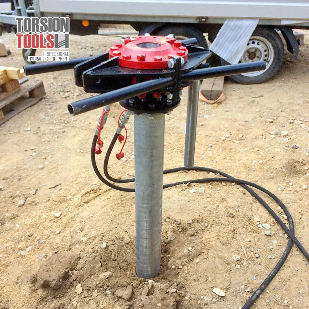 High Torque Hydraulic Drive Head 5600 Nm For Screw Pile Installation