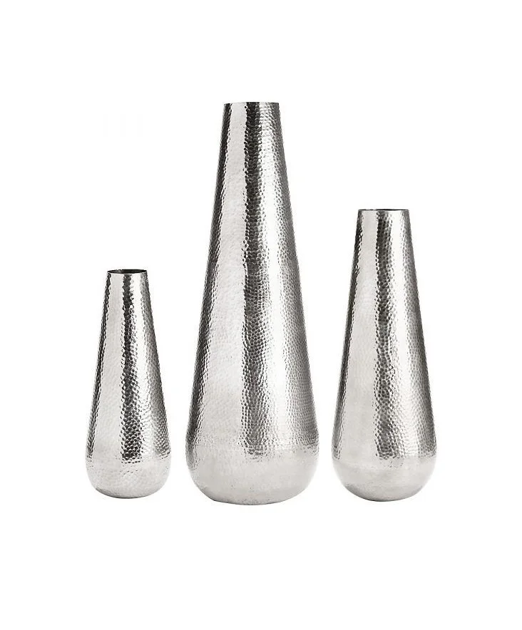 Aluminium Flower Vases Metal Modern Hammered Flower Vase With Gold Plated Design Buy Design