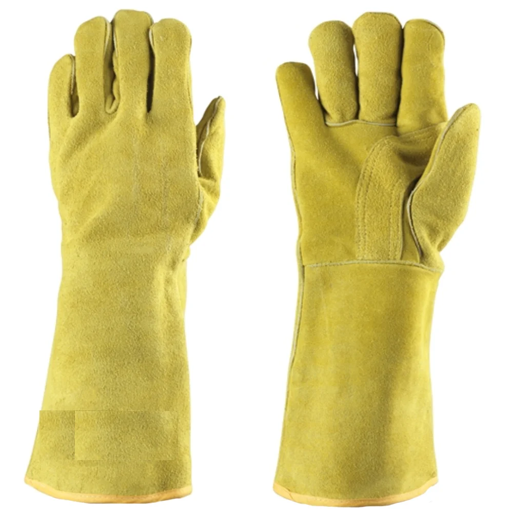 High Quality Leather Working Gloves Industrial Safety Leather Gloves