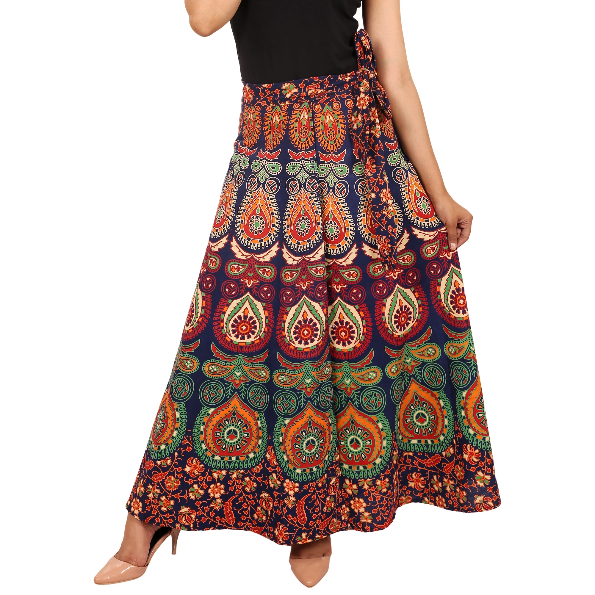 Mandala Print Jaipuri Indian Wrap Around Skirt Beach Skirt Wholesale ...