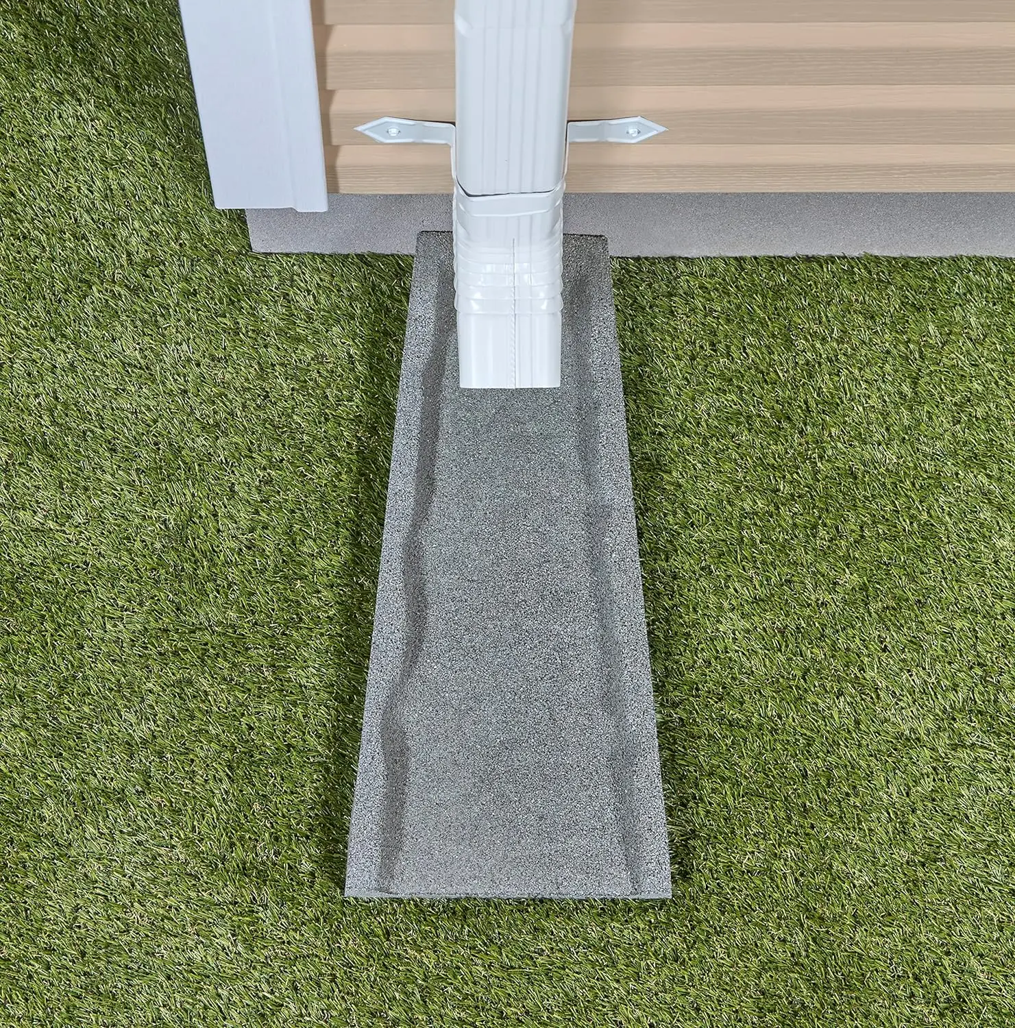 Buy Wholesale Rubber Downspout Splash Block Rain Guard Stone Textured