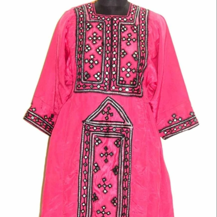 Antique Afghani Vintage Banjara Dress With Hand Embroidery On It