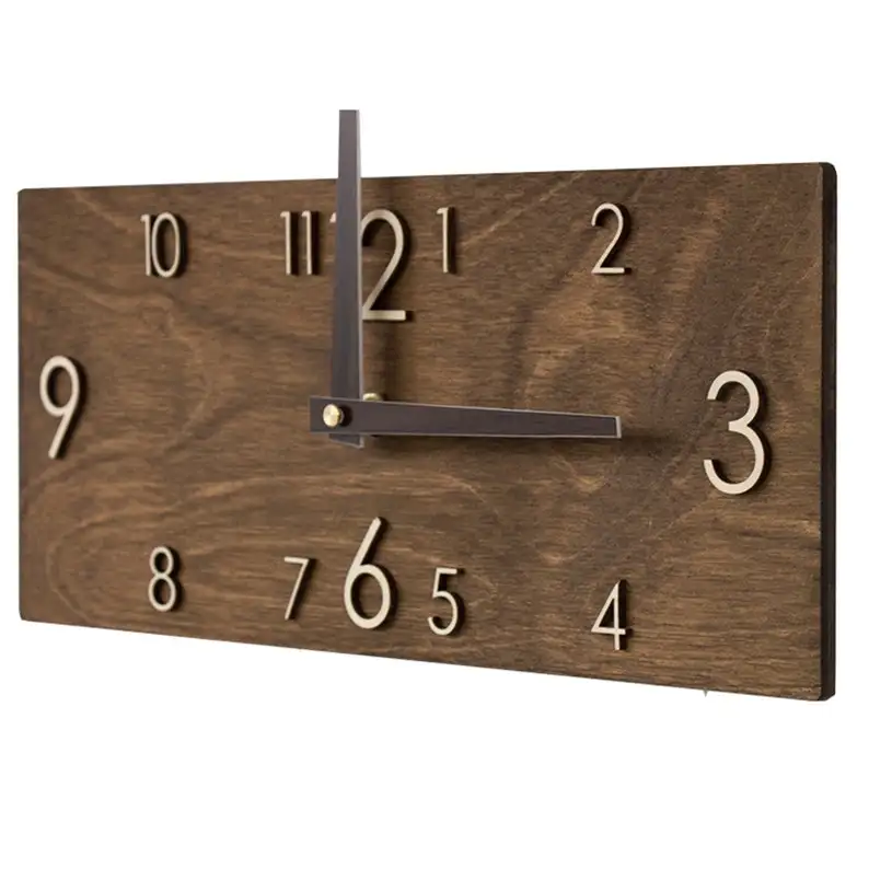 A Classic Attractive Handmade Wooden Wall Clock Made By Indian Artisans