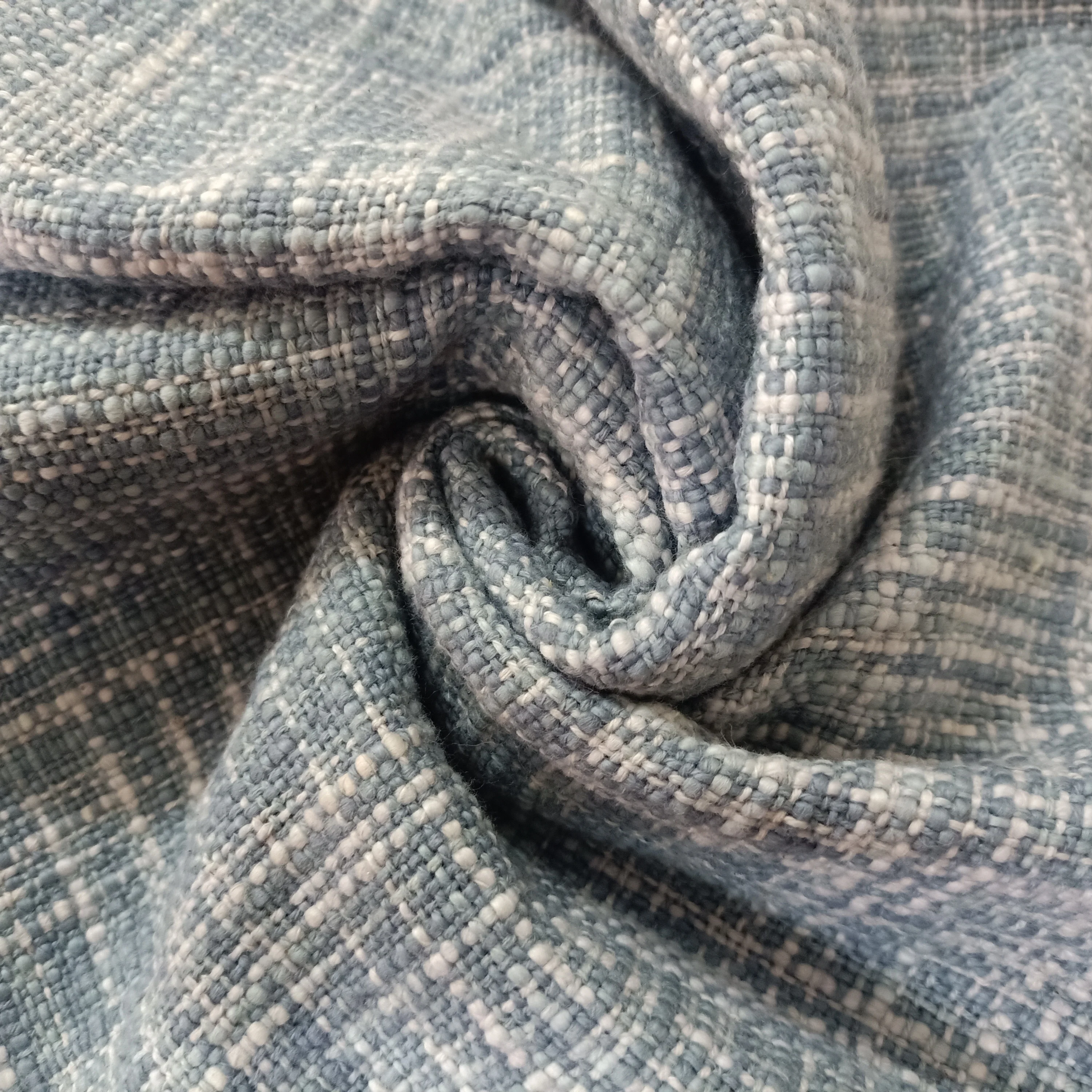 Custom Woven 100 Linen Hand Wove Fabrics For Use As Throws And For Use