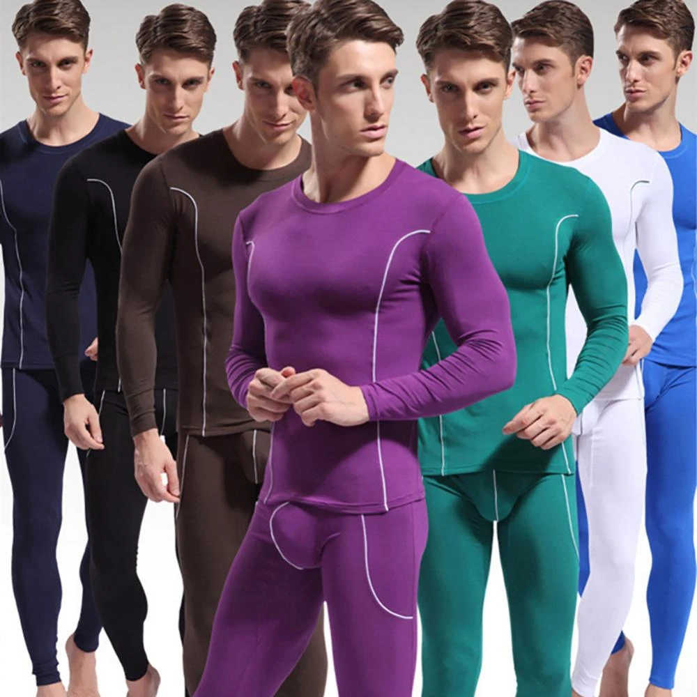 2022 Men Underwear Long Johns Set High Quality Long Sleeve Customise