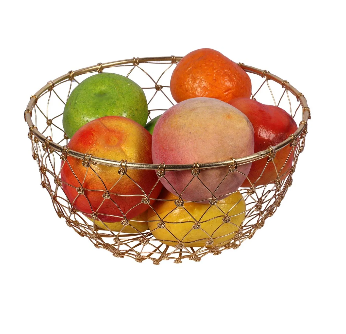 3 Tier Round Shape Vegetable Storage Iron Wire Basket Customized