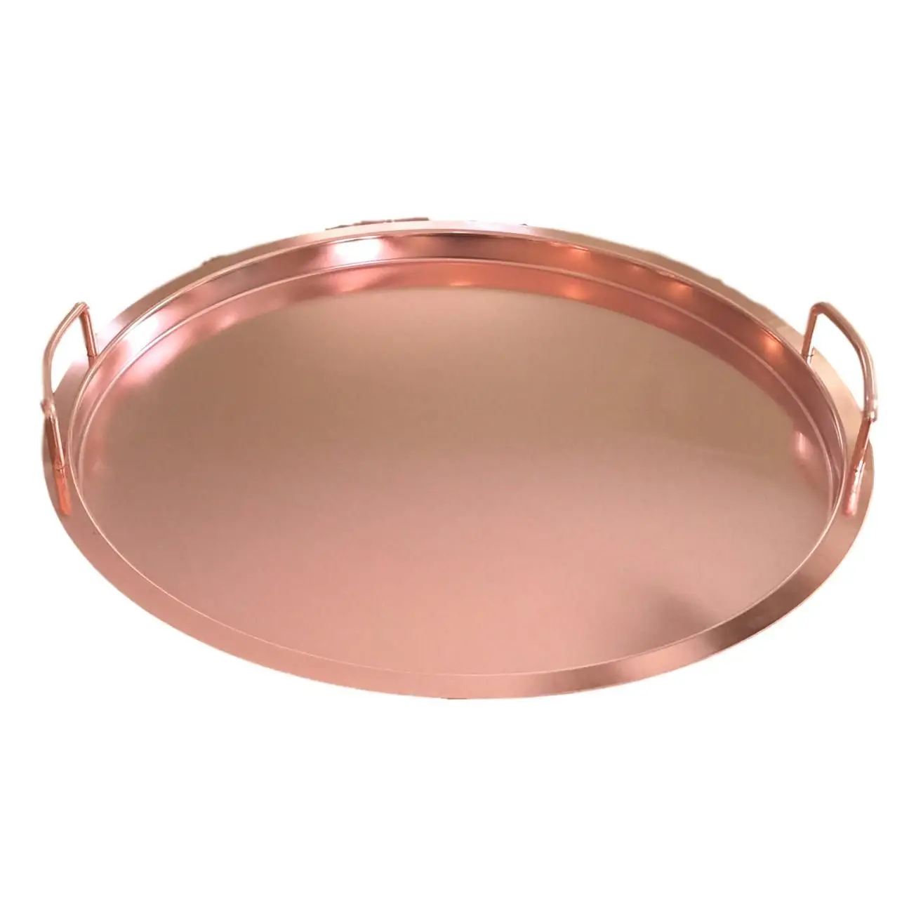 Copper Hammered Serving Tray Premium Quality Designer Handmade Fancy