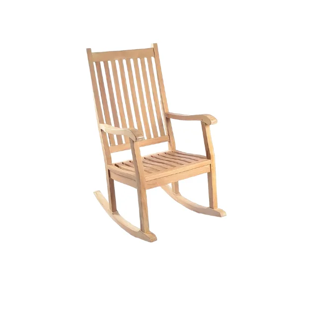 Outdoor Rocking Swing Chair Wooden Material High Quality Furniture Made