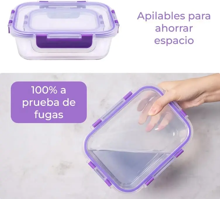 Apilables y 100% a prueba de fugas en cocina