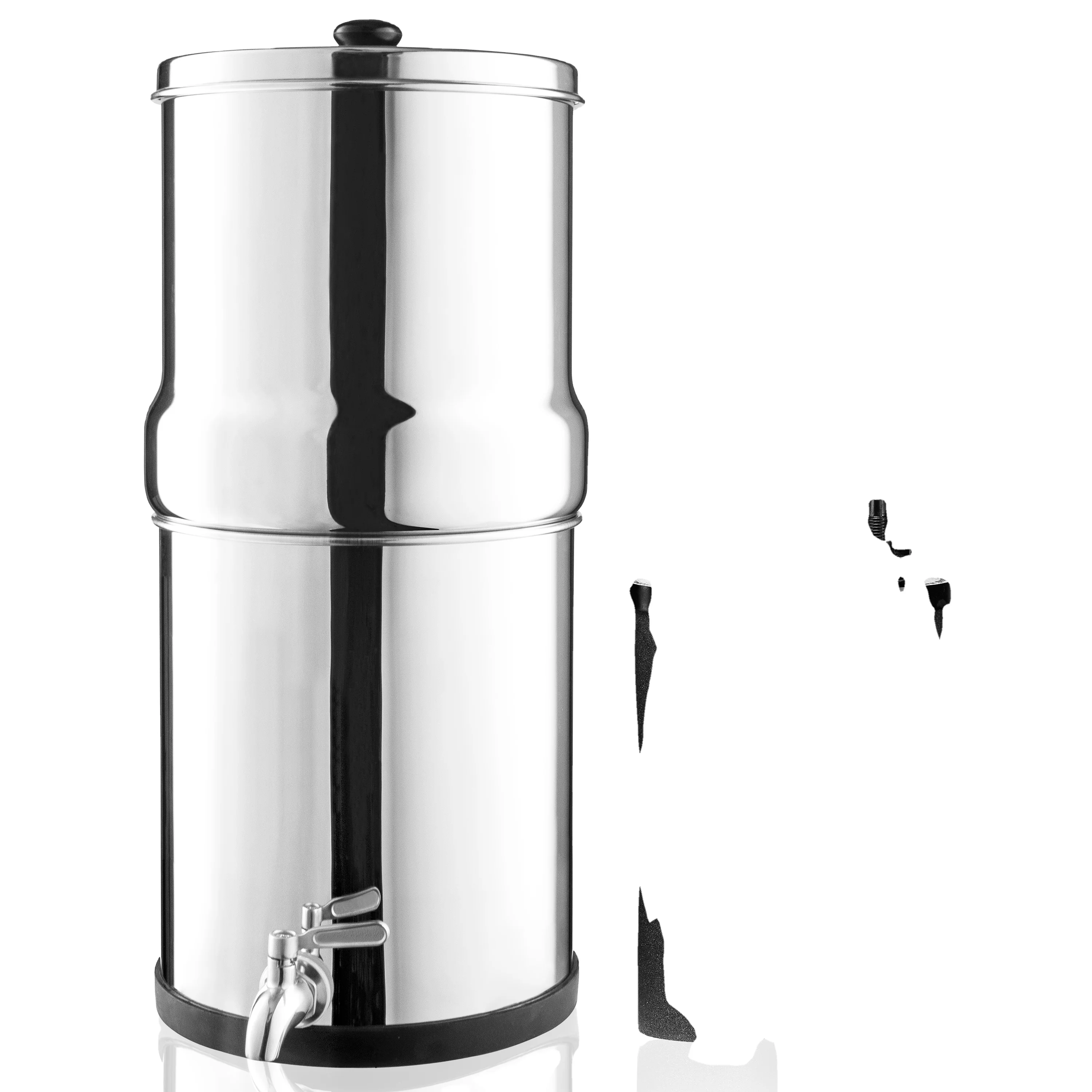 Low Prices 304 Grade 8 Liter Stainless Steel Gravity Water Filter With