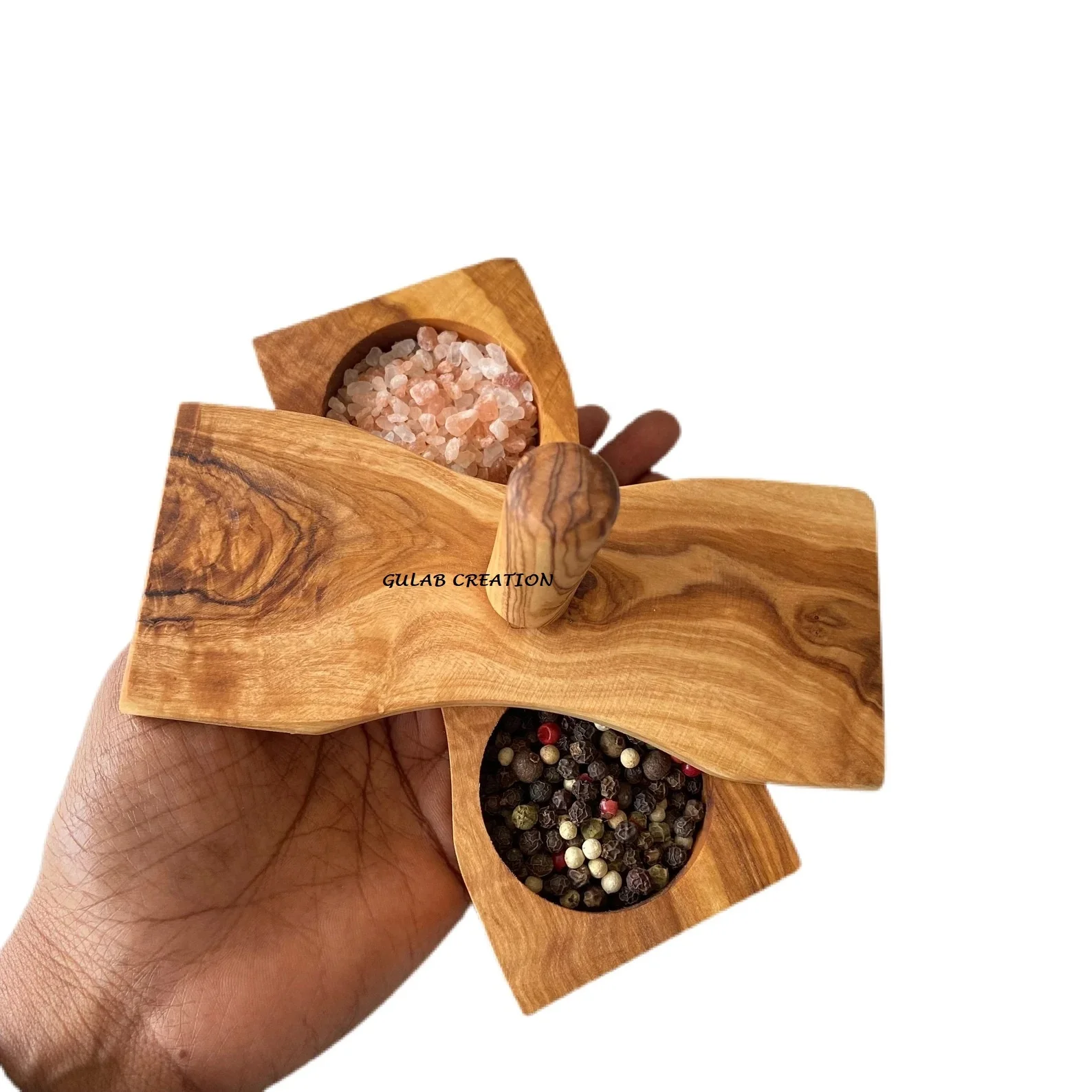 Handmade Wooden Salt And Pepper Salt Pigs,Cellars & Servers For Dining