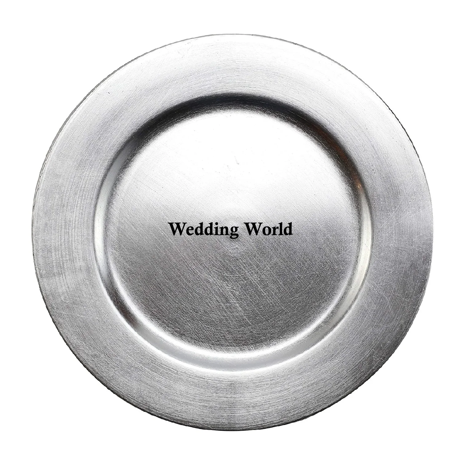 Galvanized Charger Plate Simple Plain Handmade Wholesale Under Plate