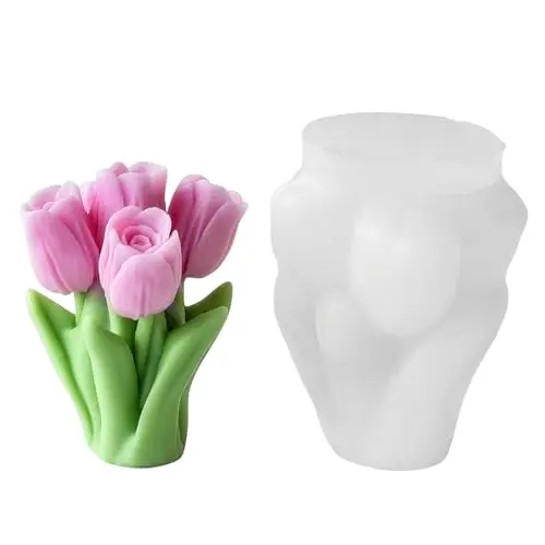 Tulip Candle Silicone Mold