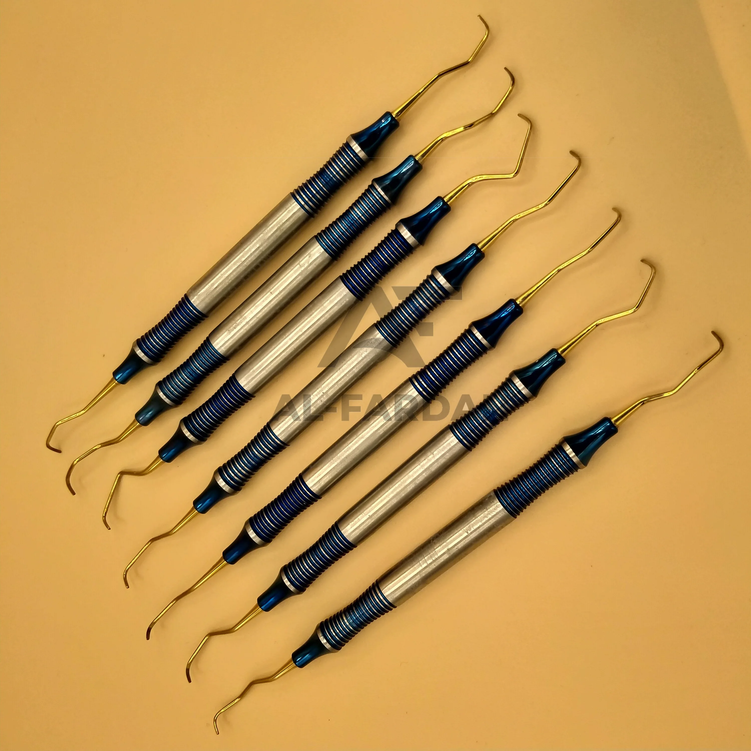 Stainless Steel Dental Gracey Curettes Dental Hand Scalers 6 Different